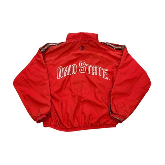 Vintage 1990's Pro Player Ohio State Buckeyes Hooded Windbreaker Jacket Men's XL - Picture 2 of 7